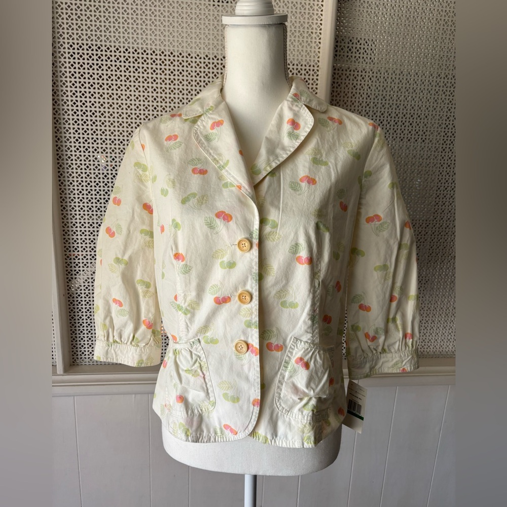 New Women’s Tommy Hilfiger Cherry Blazer Style Blouse